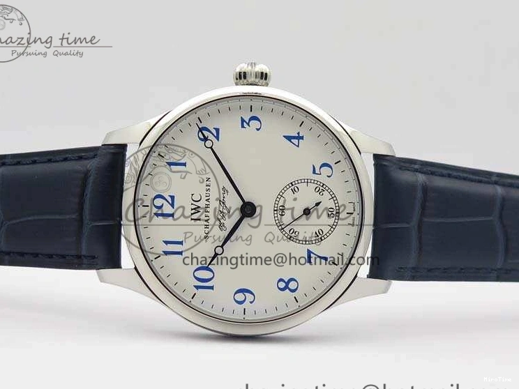 MIROTIME 0701 Portuguese Fa Jones IW544203 SS GSF 1:1 Best Edition White Dial On Leather Strap Trendsetting 7235